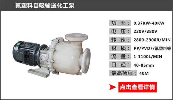 氟塑料自吸输送化工泵 氟塑料自吸输送化工泵