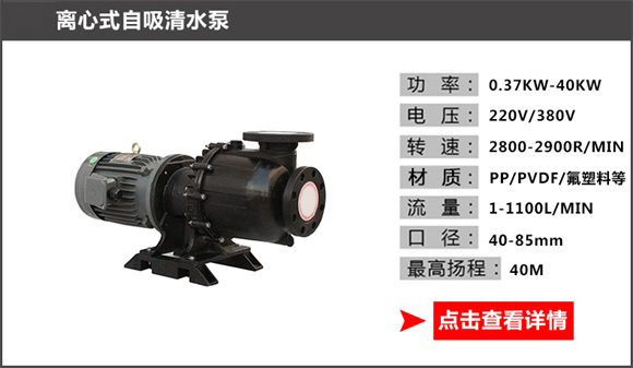 离心式自吸清水泵 离心式自吸清水泵